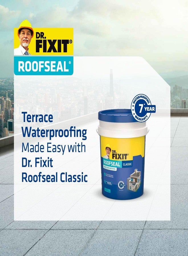 DR. FIXIT Roofseal Classic 1 Ltr, DIY Waterproofing Repair Solution for Roof, Terrace of Homes, Stops Seepage, Reduces Temperature pack of 2 - Image 3